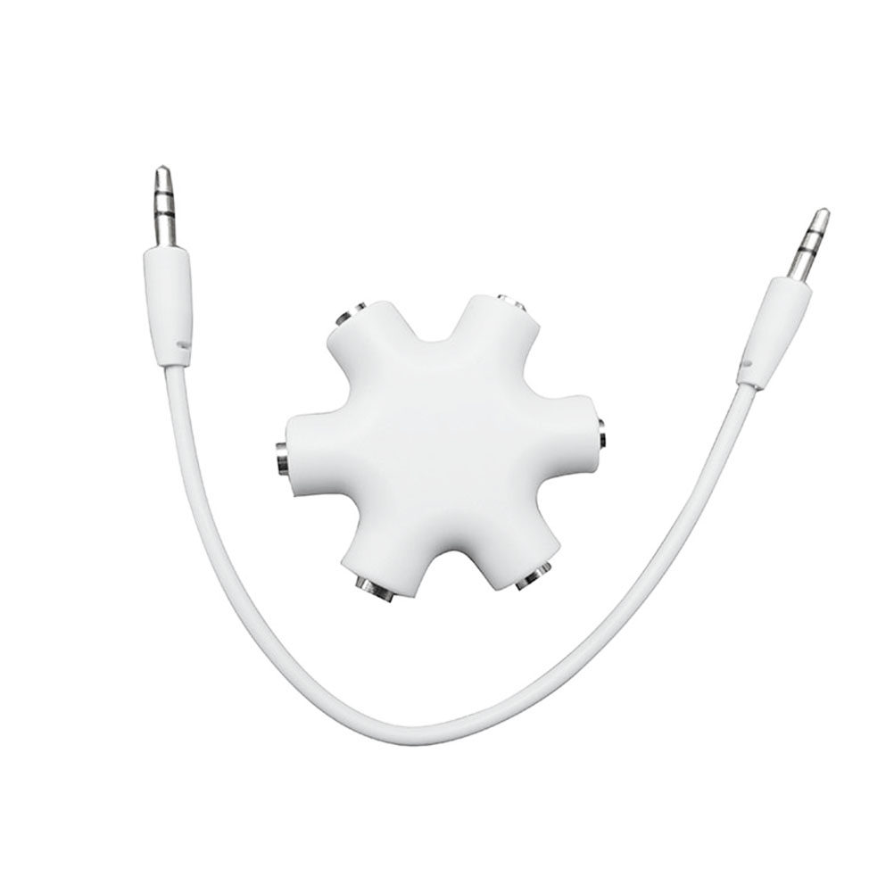Audio Music Dj - 6 Port 3.5mm Snow Shape Earphone